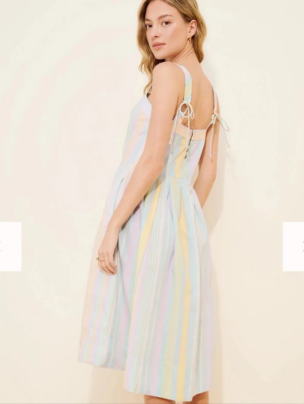 Free People Primavera Stripe Midi Dress Size Small